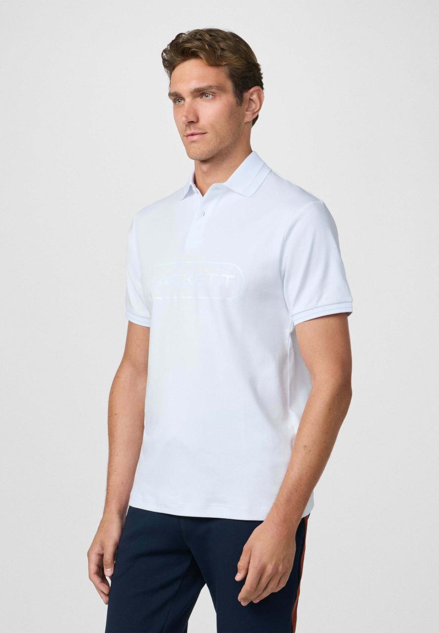 Hackett London ESSENTIAL - Polo shirt - optic white