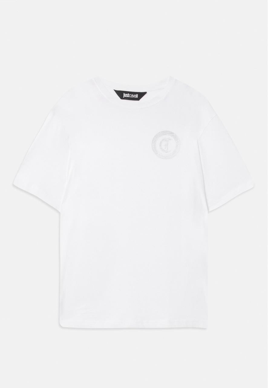 Just Cavalli SMALL ROUND SNAKE - Basic T-shirt - white