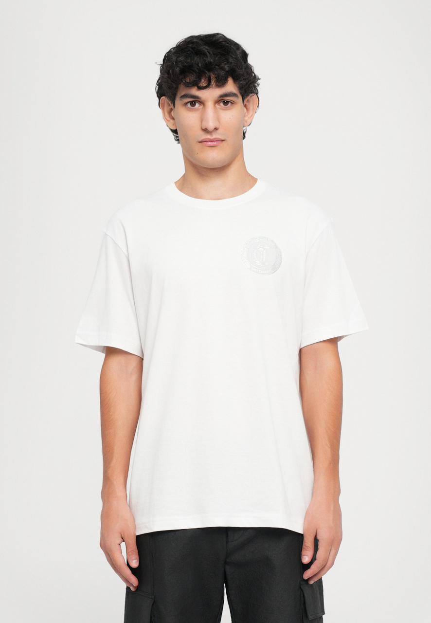 Just Cavalli SMALL ROUND SNAKE - Basic T-shirt - white