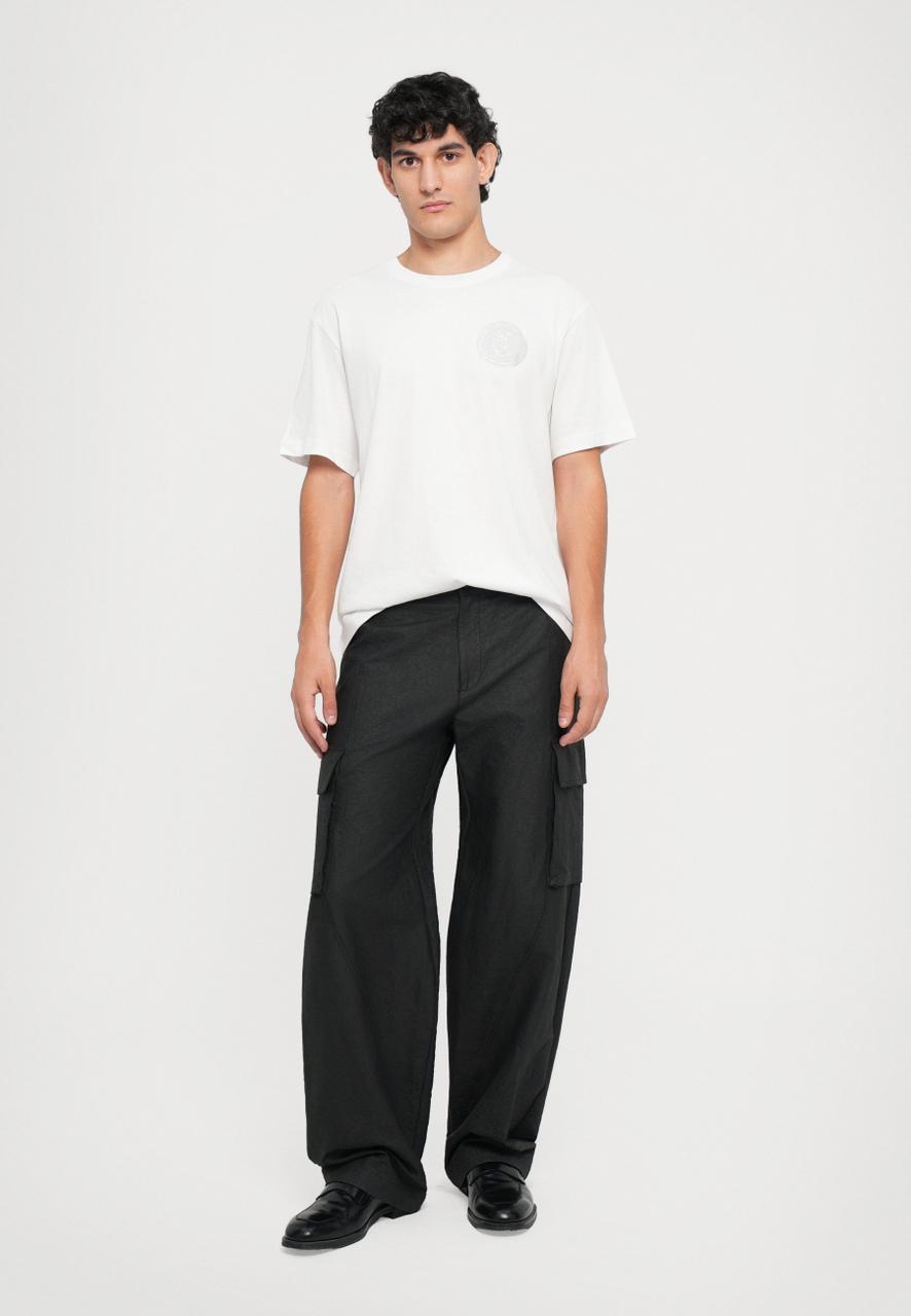 Just Cavalli SMALL ROUND SNAKE - Basic T-shirt - white