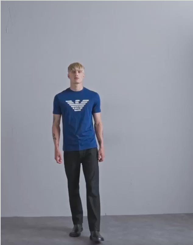 Emporio Armani Print T-shirt - blue fancy