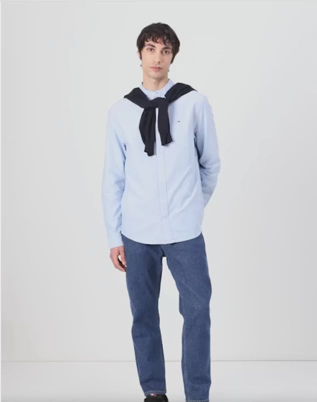 Tommy Jeans BAND SHIRT - Shirt - copenhagen blue